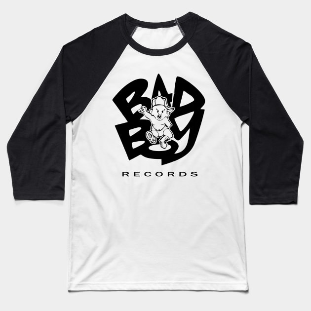 Bad Boy Records Baseball T-Shirt by stilesdesigns